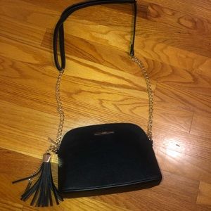 New Black Aldo purse with gold accents